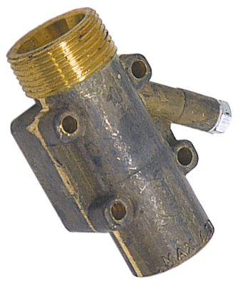 Gastilslutning Gevind M24x1,5 Rør ø 12/16mm horisontal til PEL-gashaner