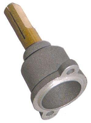Forreste del til gashane Akse ø 8x10mm Akselængde 35/17mm Udglatning oppe/nede
