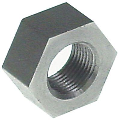 Møtrik Gevind M12x1 CNS H 10mm SW 19 VPE 1Stk.