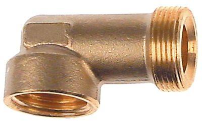 Bøjning Gasindgang M16x1,5 IG Gasudgang M16x1,5 (rør-ø 10/8mm)