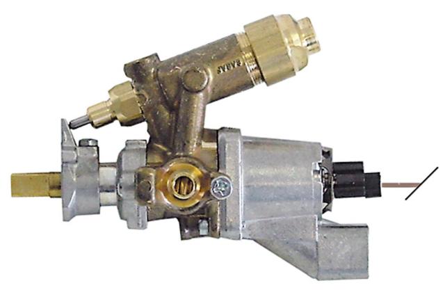 Gastermostat Gasindgang Rørflange ø16mm KBD ø 37mm Termoelementtilslutning M8x1