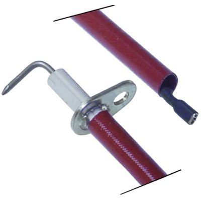 Tændelektrode L1 9mm L2 16mm med flange Tilslutning F 2,8x0,8mm Kabellængde 960mm