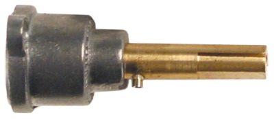 Forreste del til gashane Akse ø 8x6,5mm Akselængde 31/15mm Udglatning oppe og nede