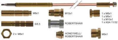 Termoelementsæt L 900mm ø 5mm Spidslængde 15mm EL 40mm 17 dele