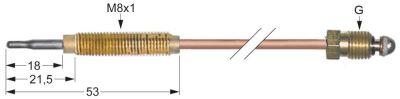Termoelement M8x1 L 450mm M8x1 Spidsaluminering