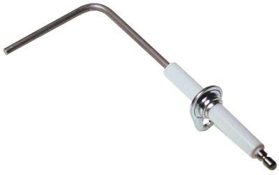 Tændelektrode L1 48mm L2 43mm med flange D1 ø 7mm FL 23mm FB 15mm EL1 21mm EL2 32mm