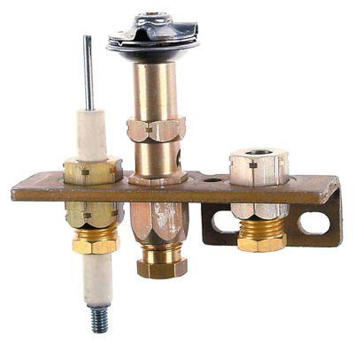 Tændbrænder Type Serie 160 med 2 flammer Dyse ø 41mm Naturgas Gastilslutning 4mm SIT