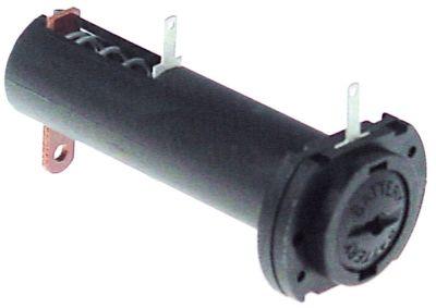 Batteriholder Indbygning ø 19mm Tilslutning Fladstik 2,8mm 15V