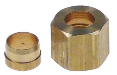 Forskruning für rør-ø 8mm Gevind M12x1 VPE 1Stk.