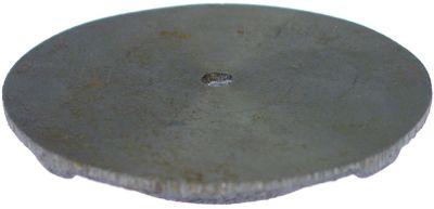 Brænderdæksel Støbejern ø 125mm