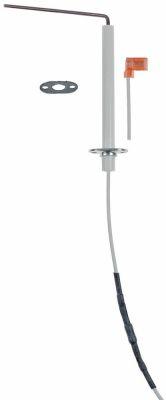 Tændelektrode L1 9mm L2 73mm med flange Tilslutning F 4,8x0,8mm Kabellængde 400mm D1 ø 9mm