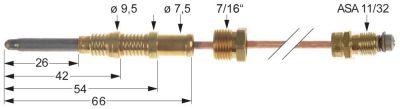 Termoelement ASA 11/32 L 920mm 7/16