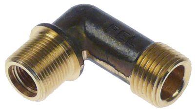 Dyseholder Rør ø 10mm L 39mm M10x1 AG M15x1 Rørforskruning M16x1,5