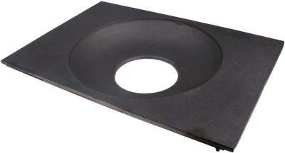 Støbejernsplade L 590mm B 420mm passer til MERCURY