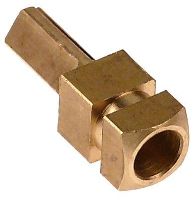 Gashaneakse Akse ø 8x6,5mm Akselængde 23/16mm passer til EUROSIT