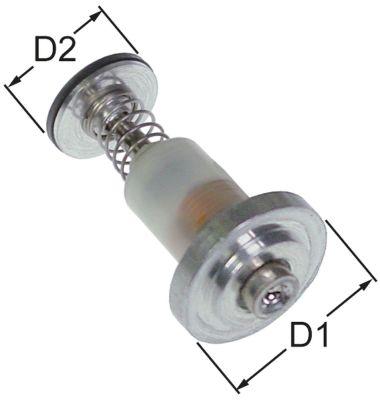 Magnetindsats D1 ø 19mm D2 ø 14mm L 32mm passer til MERTIK