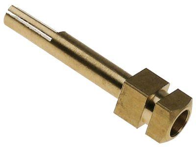 Gashaneakse Akse ø 8x6,5mm Akselængde 44/17mm til knap passer til EUROSIT