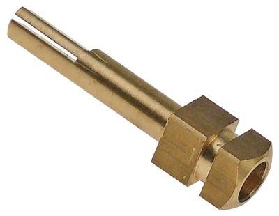 Gashaneakse Akse ø 8x6,5mm Akselængde 48/16mm til knap passer til EUROSIT