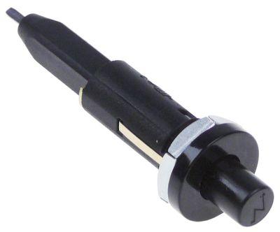Piezotænder Indbygning ø 18mm Tilslutning F2,8x0,8 trykker Legeme Plastik Frontmål 26mm