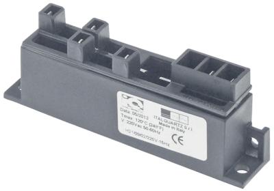 Tændgruppe Udgange 4 220VAC Mål 110x22x40mm BA 100mm Indgang F6,3x0,8 50-60Hz Udgang F2,8x0,8