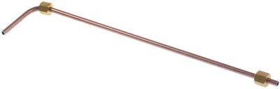Tændgasledning Rør ø 4,6mm L 273mm B 4,6mm H 55mm Metal Tilslutning Skruetilslutning