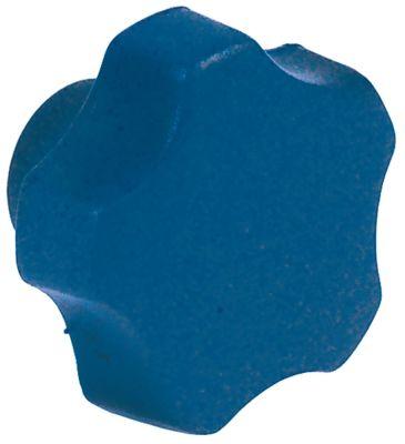 Stjernegreb Gevind M6 ø 40mm blå L 29mm