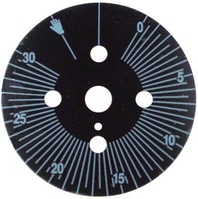Skalaskive ø 60mm Drejevinkel 30-300° Permanent stilling Ja Inddeling 30min