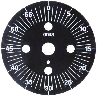 Skalaskive ø 60mm Drejevinkel 0-360° Permanent stilling Nej Inddeling 60min