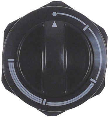 Knap ø 54mm Akse ø 6x4,6mm Udglatning nede passer til HUPFER