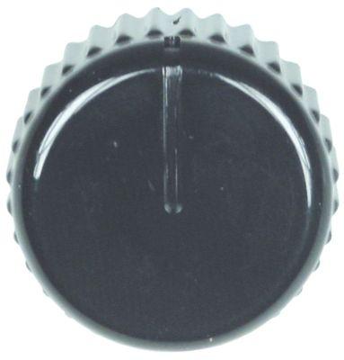 Knap Nulmærke ø 40mm Akse ø 5x5mm passer til BRASILIA sort