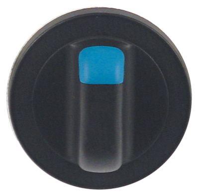 Knap uden symbol ø 68mm Akse ø 6x4,6mm Udglatning oppe
