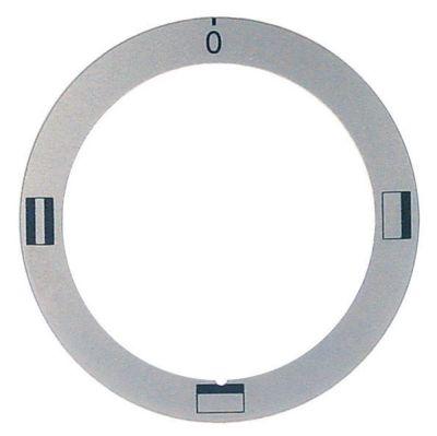 Knapsymbol Bageovn OH/UH/OH+UH  -°C ID ø 50mm UD ø 65mm