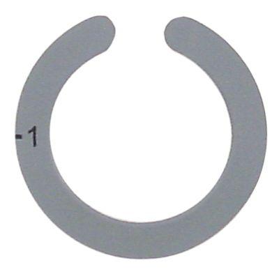 Knapsymbol Kontakt 0-1 grå