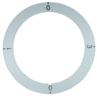 Knapsymbol Kontakt 0-1-0-3  -°C