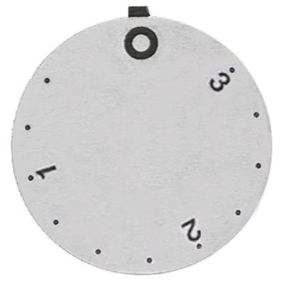Knapsymbol Energiregulering 1-3 sølv UD ø 45mm