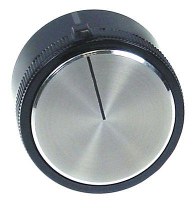 knob switch zero mark ø 44mm shaft ø 6x4.6mmshaft flat upper silver