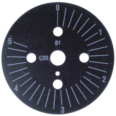 Skalaskive ø 60mm Drejevinkel 0-290° Permanent stilling Nej Inddeling 5min