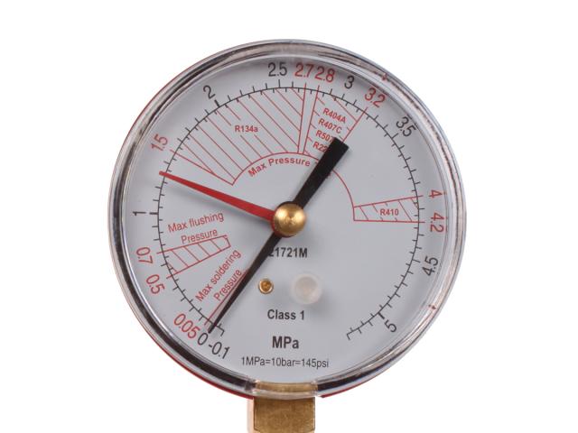 Trykprøvning manometer