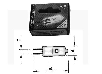 Halogen pære stift G4 20W 