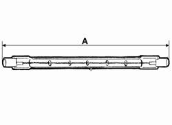 Halogen rør pære R7S 200W