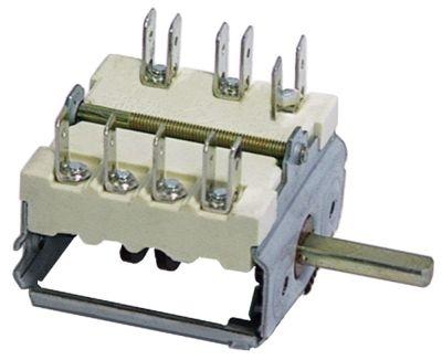 Kamkontakt 16A Skiftesekvens 0-1-2-3 Akse ø 6x4,6mm Akselængde 23mm