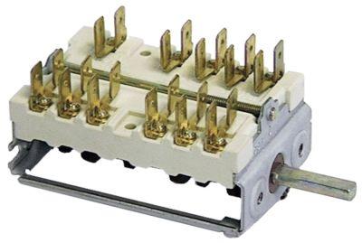 Kamkontakt 16A Skiftesekvens 1-2-1-2 Akse ø 6x4,6mm Akselængde 23mm