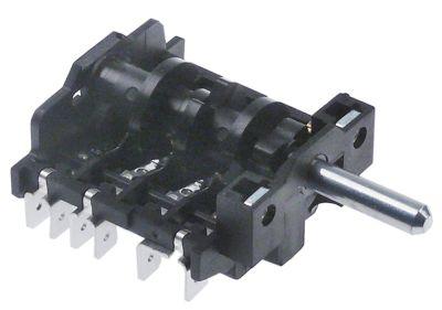 Kamkontakt 16A Skiftesekvens 0-1-2-3 Akse ø 6x4,6mm Akselængde 23mm