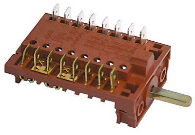 Kamkontakt 16A Skiftesekvens 0-1-2-3 Akse ø 6x4,6mm Akselængde 17mm
