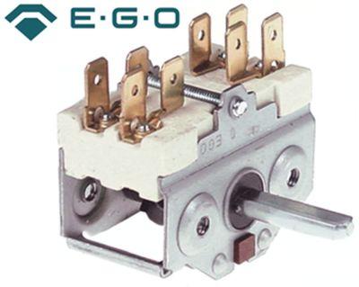 Kamkontakt 16A Skiftesekvens 0-1-0-1 Akse ø 6x4,6mm Akselængde 23mm