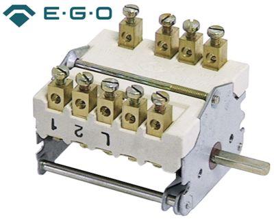 Kamkontakt 32A Skiftesekvens 0-1-2-3-4 Akse ø 6x4,6mm Akselængde 23mm
