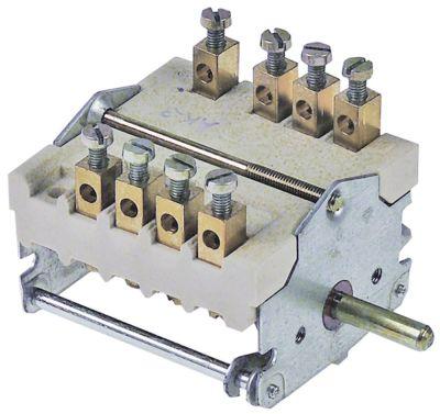 Kamkontakt 32A Skiftesekvens 0-1-2-3 Akse ø 6x4,6mm Akselængde 23mm