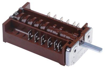 Kamkontakt 16A Skiftesekvens 0-1-2-3 Akse ø 6x4,6mm Akselængde 23mm