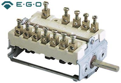 Kamkontakt 16A Skiftesekvens 0-1-2-3 Akse ø 6x4,6mm Akselængde 23mm