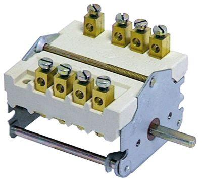 Kamkontakt Skiftesekvens 0-1 Akse ø 6x4,6mm Tilslutning Skrueklemme 2 skiftestillinger 4-polet
